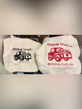 Chickup Truck logo Canvas Tote Bag - Choose your logo- NWT 🩵🛻🐥🩵